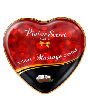 Mini bougie de massage noix de coco boîte coeur 35ml - CC826065
