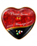 Mini bougie de massage bubble gum boîte coeur 35ml - CC826063