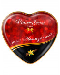 Mini bougie de massage à la vanille boîte coeur 35ml - CC826062