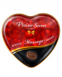 Mini bougie de massage au chocolat boîte coeur 35ml - CC826061
