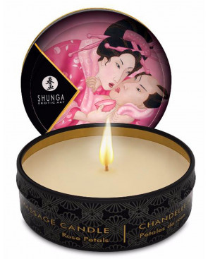 Mini bougie de massage à la rose 30ml - CC864600