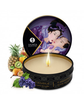 Mini bougie de massage fruits exotiques 30ml - CC864602