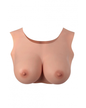 Buste seins réaliste couleur peau claire Taille M Bonnet D - CC730014019404
