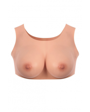 Buste seins réaliste couleur peau claire Taille S Bonnet C - CC730014019403