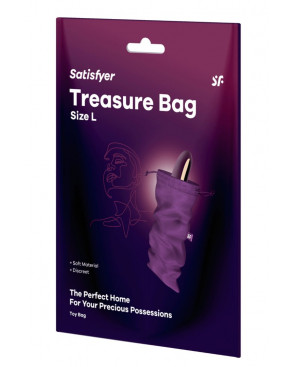 Sac de rangement sextoys violet taille L Treasure Bag Satisfyer - CC597849