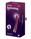 Vibromasseur USB tête rotative point G rouge Spinning Vibe 1 Satisfyer - CC597855
