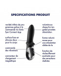 Vibromasseur noir USB, chauffant et connecté Hot Passion Satisfyer - CC597790 Vibromasseur noir USB, chauffant et connecté Hot Passion Satisfyer - CC597790
