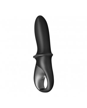 Vibromasseur noir USB, chauffant et connecté Hot Passion Satisfyer - CC597790