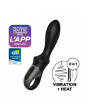 Vibromasseur noir USB, chauffant et connecté Heat Climax Satisfyer - CC597789 Vibromasseur noir USB, chauffant et connecté Heat Climax Satisfyer - CC597789