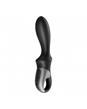 Vibromasseur noir USB, chauffant et connecté Heat Climax Satisfyer - CC597789
