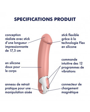 Vibromasseur waterproof en silicone USB Master Satisfyer - CC597174