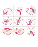 Vibromasseur Wand  rose en forme de Y avec 3 moteurs - USK-W04PNK