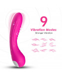 Vibromasseur courbé 9 modes de vibration rose - USK-V01PNK