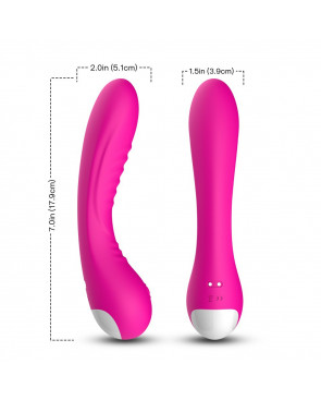 Vibromasseur courbé 9 modes de vibration rose - USK-V01PNK
