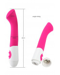 Vibromasseur rose tête plate spécial point G - CR-BOZ015PNK