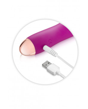 Vibromasseur rose lisse 7 vitesses USB - CC5740160050