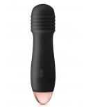 Vibromasseur noir 7 vitesses USB tête strié - CC5740180010