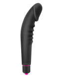 Vibromasseur stimulateur réaliste point G noir silicone 7 vitesses - CC5740100010