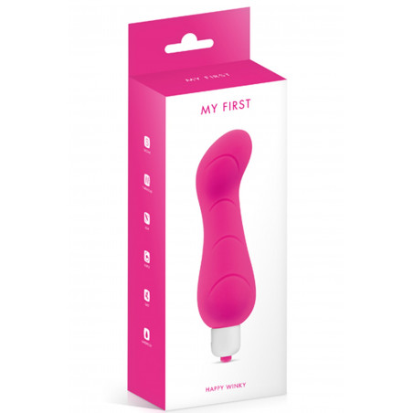 Vibromasseur rose 7 vitesses courbé point G waterproof - CC5740010050