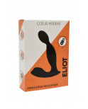 ELIOT, Stimulateur de prostate USB, avec télécommande, en silicone médical - BQ149BLK