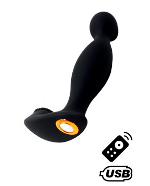 ELIOT, Stimulateur de prostate USB, avec télécommande, en silicone médical - BQ149BLK