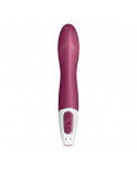 Vibromasseur chauffant connecté USB rouge Big Heat Satisfyer - CC597784