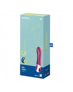 Vibromasseur chauffant connecté USB rouge Big Heat Satisfyer - CC597784