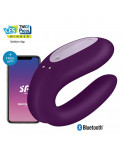 Vibromasseur pour couple connecté violet Double JOY Satisfyer - CC5972420201 Vibromasseur pour couple connecté violet Double JOY Satisfyer - CC5972420201