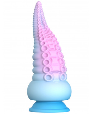 Gode ventouse tentacule Kraken 18 cm rose et bleu - WS-NV033
