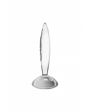 Gode anal en verre borosilicaté massif transparent Sparkling Crystal Satisfyer - CC597830