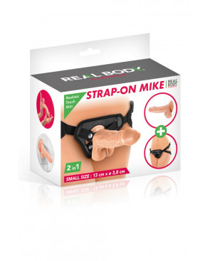 2 en 1 Gode ceinture interchangeable Mike 13 cm - CC514126