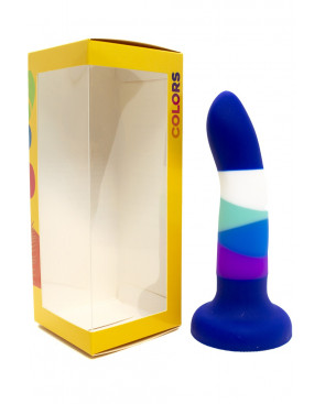 Gode ventouse 6 couleurs bleu - DO-051-S-6