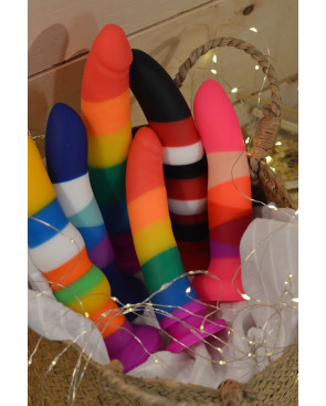Gode ventouse 6 couleurs bleu - DO-051-S-6