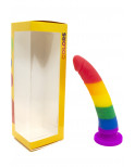 Gode ventouse multicouleur taille S - DO-045-RAI-S