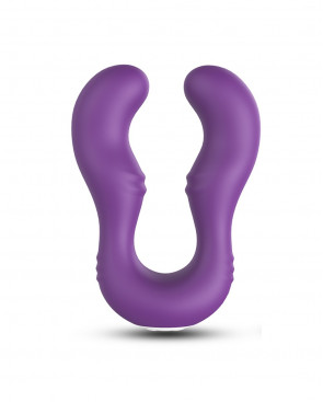Vibromasseur Violet en forme de U double tête stimulateur point G - USK-V07PUR
