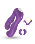 Vibromasseur Violet en forme de U double tête stimulateur point G - USK-V07PUR