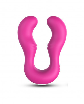 Vibromasseur Rose en forme de U double tête stimulateur point G - USK-V07PNK