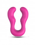 Vibromasseur Rose en forme de U double tête stimulateur point G - USK-V07PNK