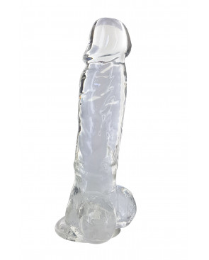 Gode jelly transparent ventouse taille XL 22cm - CC570125