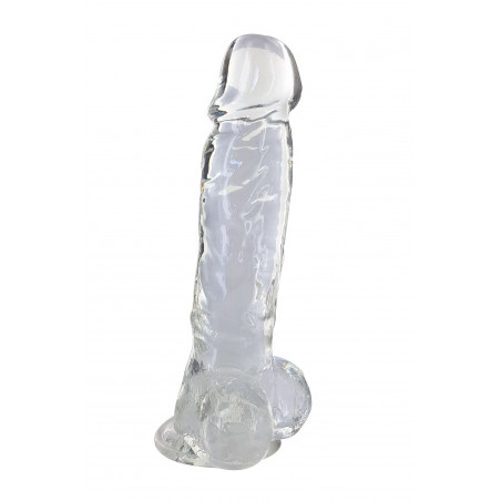 Gode jelly transparent ventouse taille XL 22cm - CC570125