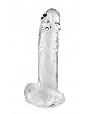 Gode jelly transparent ventouse taille L 20cm - CC570124