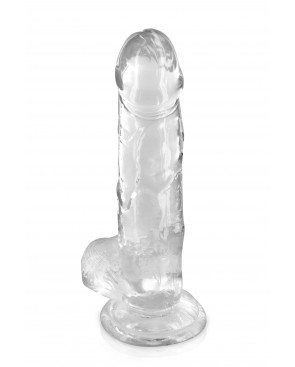 Gode jelly transparent ventouse taille L 20cm - CC570124