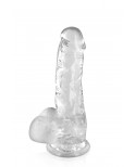 Gode jelly transparent ventouse taille M 17.5cm - CC570123 Gode jelly transparent ventouse taille M 17.5cm - CC570123