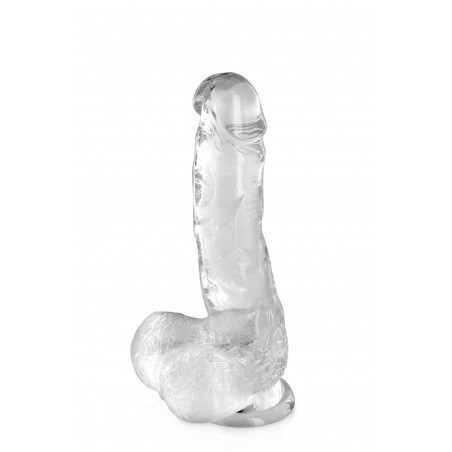 Gode jelly transparent ventouse taille M 17.5cm - CC570123