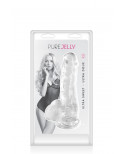 Gode jelly transparent ventouse taille M 17.5cm - CC570123 Gode jelly transparent ventouse taille M 17.5cm - CC570123
