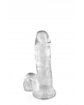 Gode jelly transparent ventouse taille S 15.3cm - CC570122