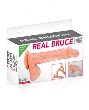 Gode réaliste grande longueur veiné avec testicules et ventouse 23cm - CC5141133194