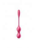 Boules de Geisha vibrantes télécommandées fushia Love Birds 2 Satisfyer - CC597866