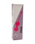 MINA Rose, Boules de Geisha en silicone médical USB avec télécommande - BQ130PNK