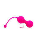 MINA Rose, Boules de Geisha en silicone médical USB avec télécommande - BQ130PNK
